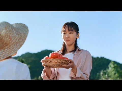 【CM】新垣結衣中村倫也以新鮮蕃茄及十六茶交流帶出自然健康感