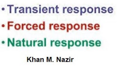 (English)LCA|| Ch-7 || Difference Between Transient Response, Forced Response , and Natural Response