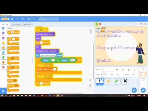 scratch multiple choice quiz - YouTube