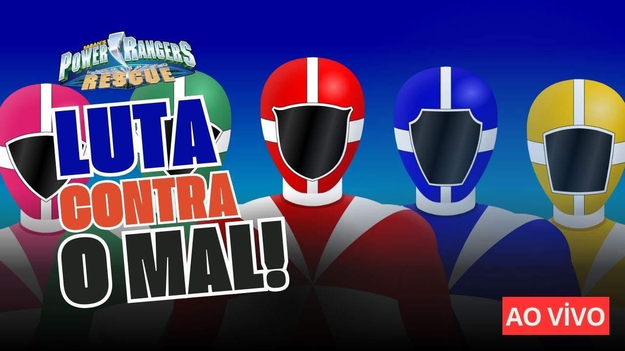 AO VIVO Power Rangers Lightspeed Rescue jogando pela primeira vez ...