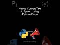 Python speaks now.Euuu! 🚀🔊 #Shorts. #coding #developer #python #creativecoding #shorts #coding #ai