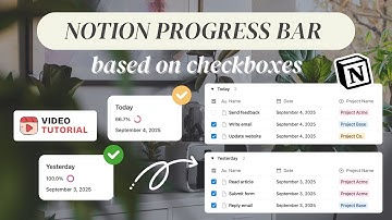 Create Notion Progress Bar (with formula) Based on Checkboxes | Best Relation Tutorial For Beginners