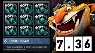 x9 Slots Full of Eye Of Skadi Techies 7.36🔥🔥🔥  1000 Attack Damage By Goodwin | Dota 2 Gameplay