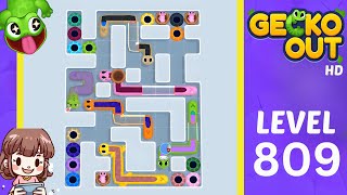 Gecko Out Level 809 Solution Walkthrough