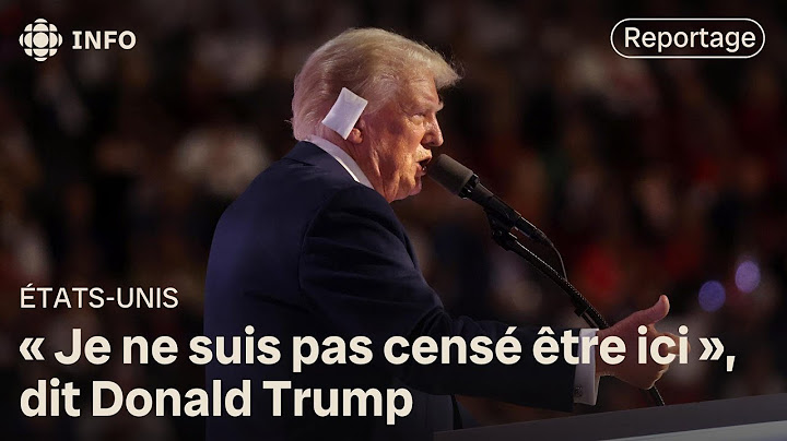 Donald Trump raconte la tentative de l'assassinat dont il a été la cible lors la convention