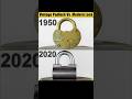 Vintage Padlock vs. Modern Lock Don't Trust #hydraulicpress
