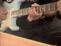 Blues Improvisation in Am with my Fender Scalloped YJM Ocean Blue USA
