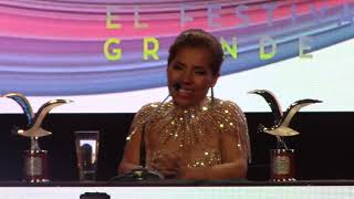 Susan Ochoa del Peru  Ganadora de la competencia internacional Viña 2019