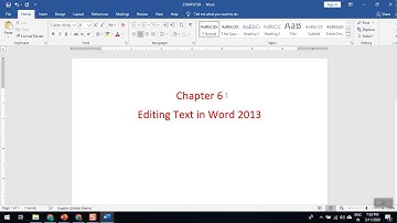 Grade 3 - MS Word - Editing Text