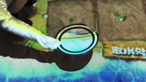 In the small sand pool, digging and digging：Holographic interactive sand table projection