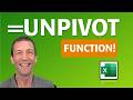 UNPIVOT in Excel Without Power Query? YES, With This Function!