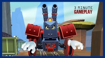 Red Ball Super Run | 3 Minute Gameplay pt.14 | Railway Bosses