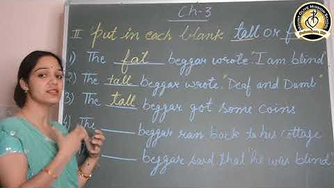 Class II English  chapter 3 (Deaf and Dump)