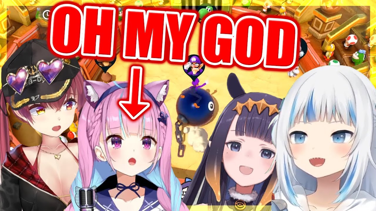 Ina Destroys EVERYONE On Mario Party 1v3 Minigame! 【ENG Sub Hololive】 #UMISEA