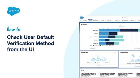 Check User Default Verification Method from the UI