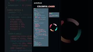 colorful loader css #webwithcode @webwithcode #css #html #loader Net Worth