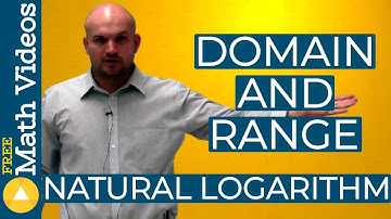 How to find the domain and range of a natural logarithmic function