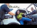 Drunk Karen Fights Off Cops During Traffic Stop | Karens Getting Arrested By Police