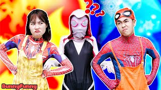 Oh no! Spider-Girl Bullying Brother Again! || Rescue Sister + Compilation video | BunnyFunny