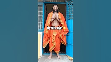 Different style dhoti wearing tutorial 😍😍 #ytshorts #yt #youtube #shorts