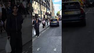 Undercover Police and Police Vans Attend Incident in Central London