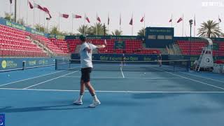 Roger Federer Court Level Playing | Day 3 & 4 Doha | Qatar Open 2021
