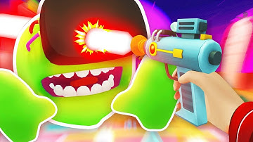 CREATING ALIEN MEESEEKS AND SHOOTING IT (Rick and Morty: Virtual Rick-ality Funny Gameplay)