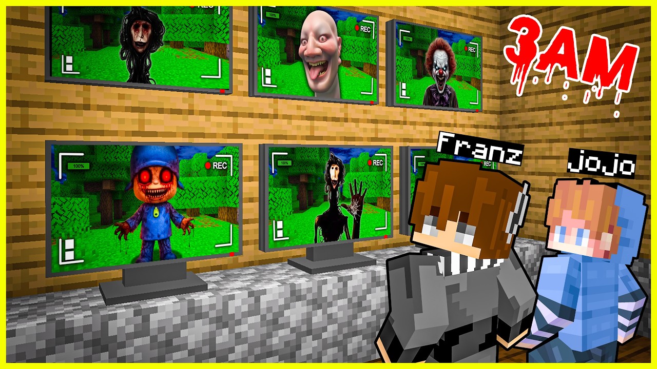 FRANZ & JOJO MEMANTAU CCTV HUTAN PALING ANGKER di MINECRAFT