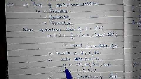 Class12 Equivalence classes in Relations&Functions