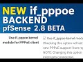 pfSense 2.8 Beta Upgrade – Enabling IF_PPPOE + Config Backup & Package Retention Check