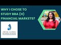 What Motivated Neha Kannath of Kerala to join Pioneer Batch of BBA (H) Financial Markets at JGU?