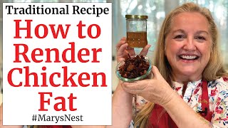 How to Make Schmaltz - Rendered Chicken Fat