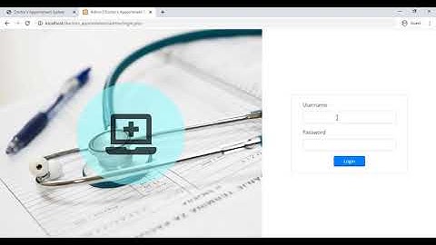 Doctors Appointment System using PHP