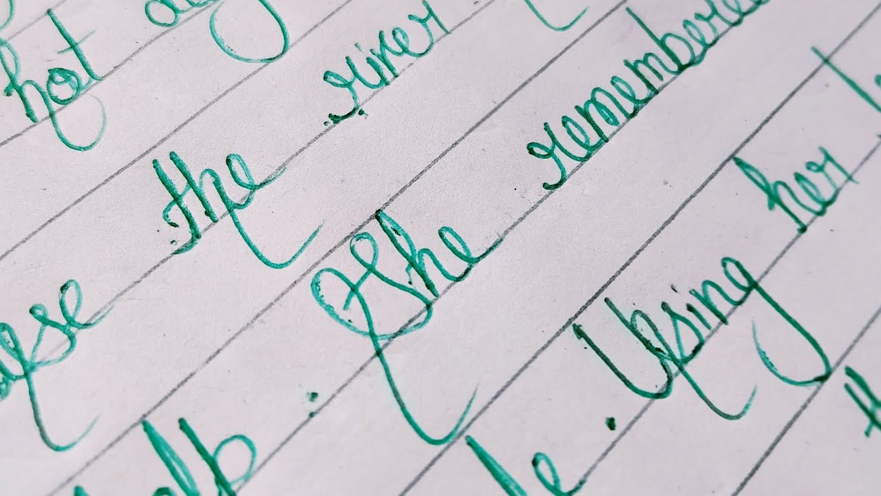 Beginners Handwriting Practice | English Me Handwriting Kese Sudhare ...