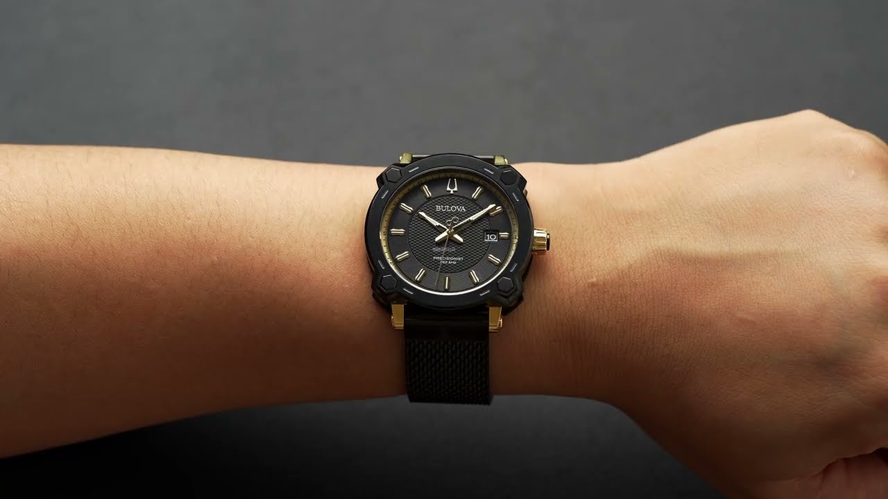 Bulova Grammy Awards 98B303 Edição Especial Gunmetal Safira