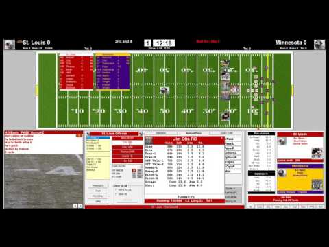 Replay 1974 Div Playoff St. Louis Cardinals @ Minnesota Vikings 12/21/74 Action PC Football