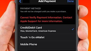 How to Fix Cannot Verify Payment Information. Contact Apple Support For More Information | iOS 17