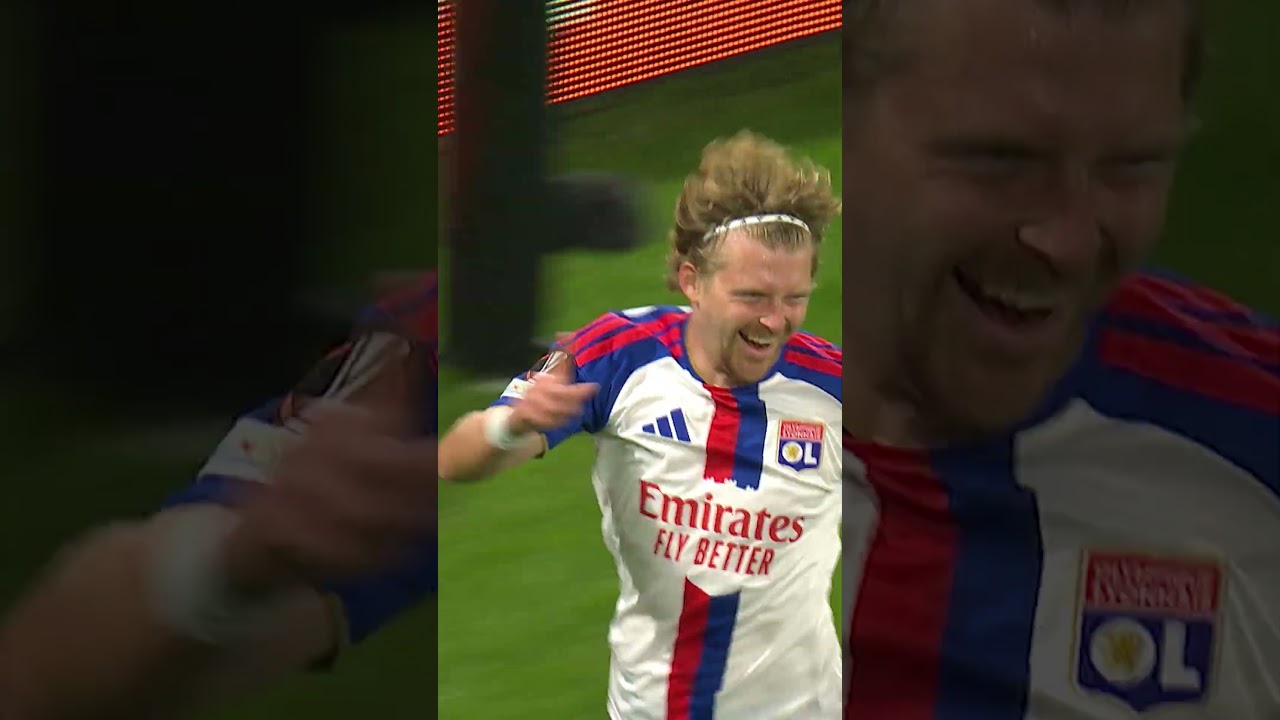 La déviation astucieuse de Pavel Sulc pour tromper le gardien 💪🔴🔵 #europaleague #ol