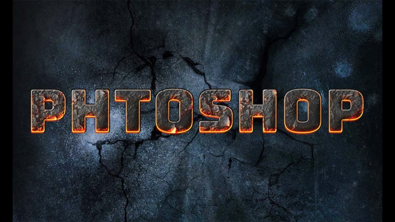 Fire Text Effect photoshop in 2 Minutes - Graphic Design Tutorial - YouTube