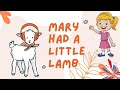 Mary Had A Little Lamb Nursery Rhyme With Lyrics Cartoon Animation Rhymes Songs For Children Mary Had A Little Lamb Nursery Rhyme With Lyrics Cartoon Animation Rhymes Songs For Children