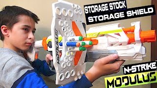 Nerf N-Strike Modulus Storage Stock and Shield Upgrade Kits! - YouTube