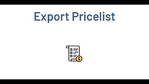 Do you want to Export Customers Pricelist in XLS or PDF? | #Export #CustomersPricelist #Odooapp