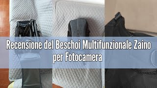 Beschoi Zaino Fotografico Professionale Impermeabile - Per Fotocamera, Laptop 15.6", Treppiede E Drone - Foto 5