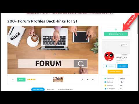 Rank Your Site With 200 Forum Profiles Backlinks for $1 On SEOClerks