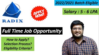 Radixweb Off Campus Recruitment 20222021 Jobs For Freshers
