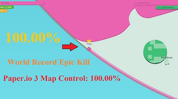 Paper.io 3 Map Control: 100.00% [World Record Epic Kill]