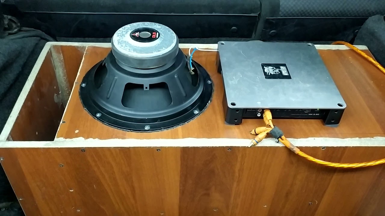 сабвуфер DLS 12 в коробе рупор-чв#флекс задней крышки - YouTube