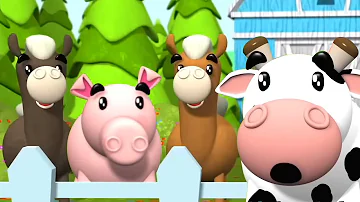 Old Macdonald Had A Farm + More Kids Rhymes and Cartoon Videos