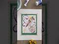 Watercolor Vintage Stamp design #ytshort #mardigras #watercolor #short