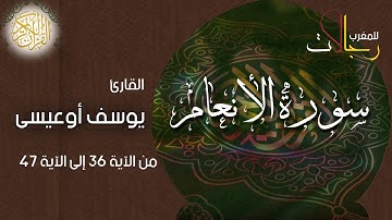 ما تيسر من سورة الأنعام بصوت القارئ يوسف أوعيسى من الآية 36 --47